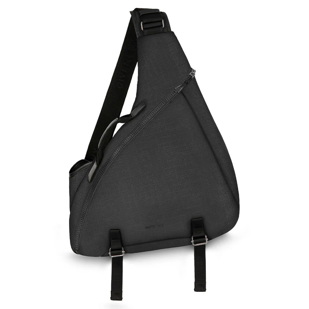 G Zip Triangle Bag Medium Black