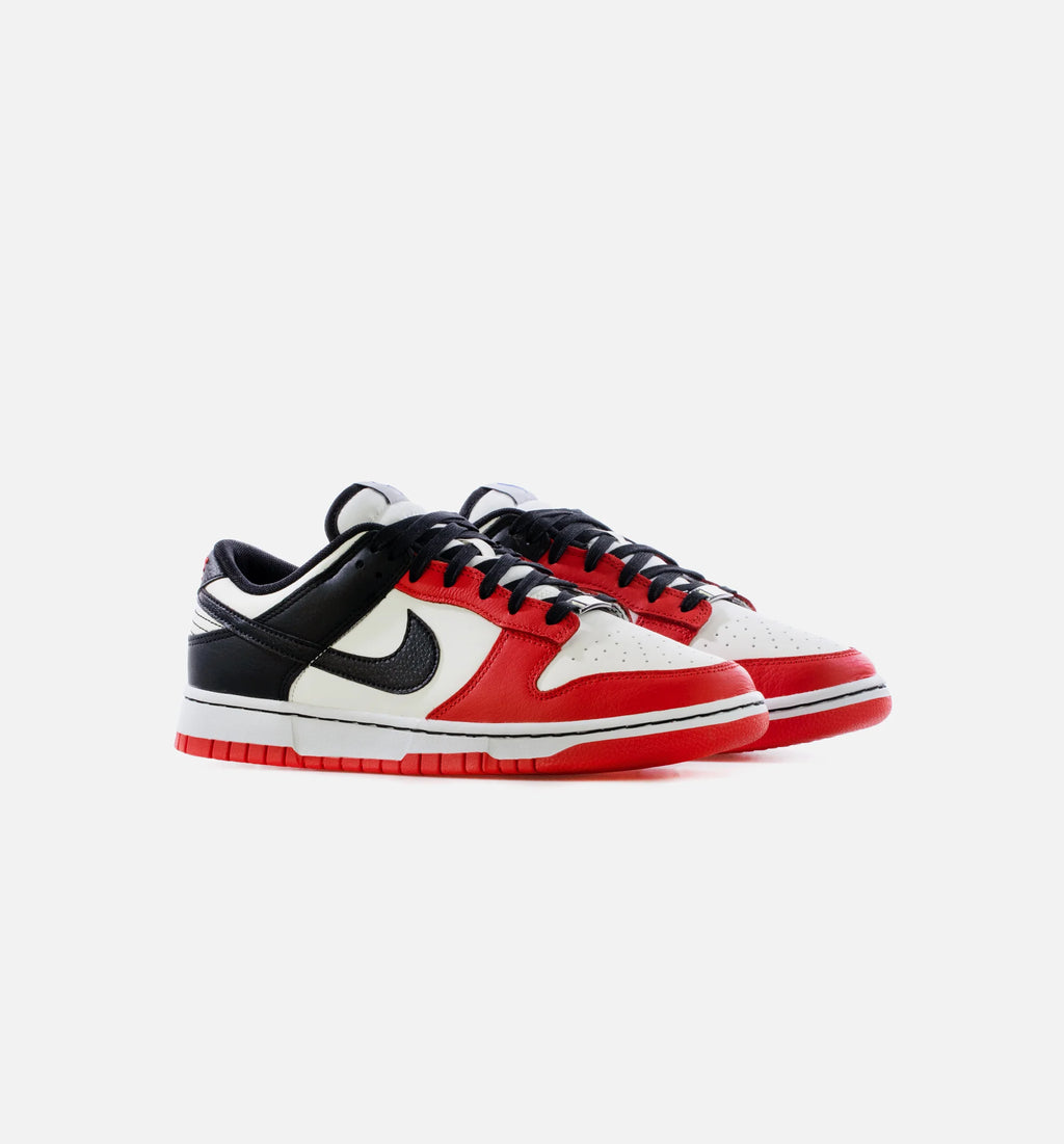 NBA Dunk Low EMB Chicago Mens Lifestyle Shoe Sail Black Chile Red Limit One Per Customer