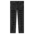 Slashed Skinny Jean Black