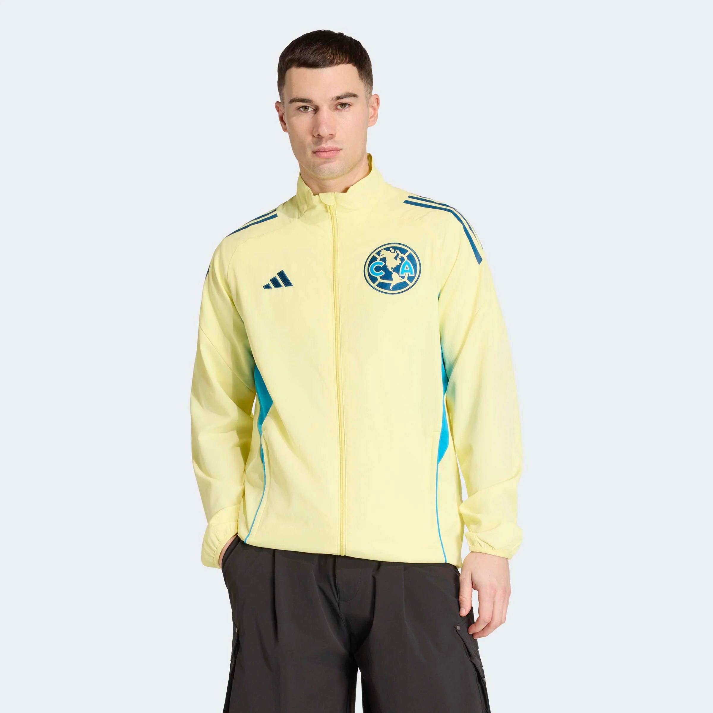 adidas Club America 25 26 Tiro25 Competition Presentation Mens Soccer Jacket Yellow