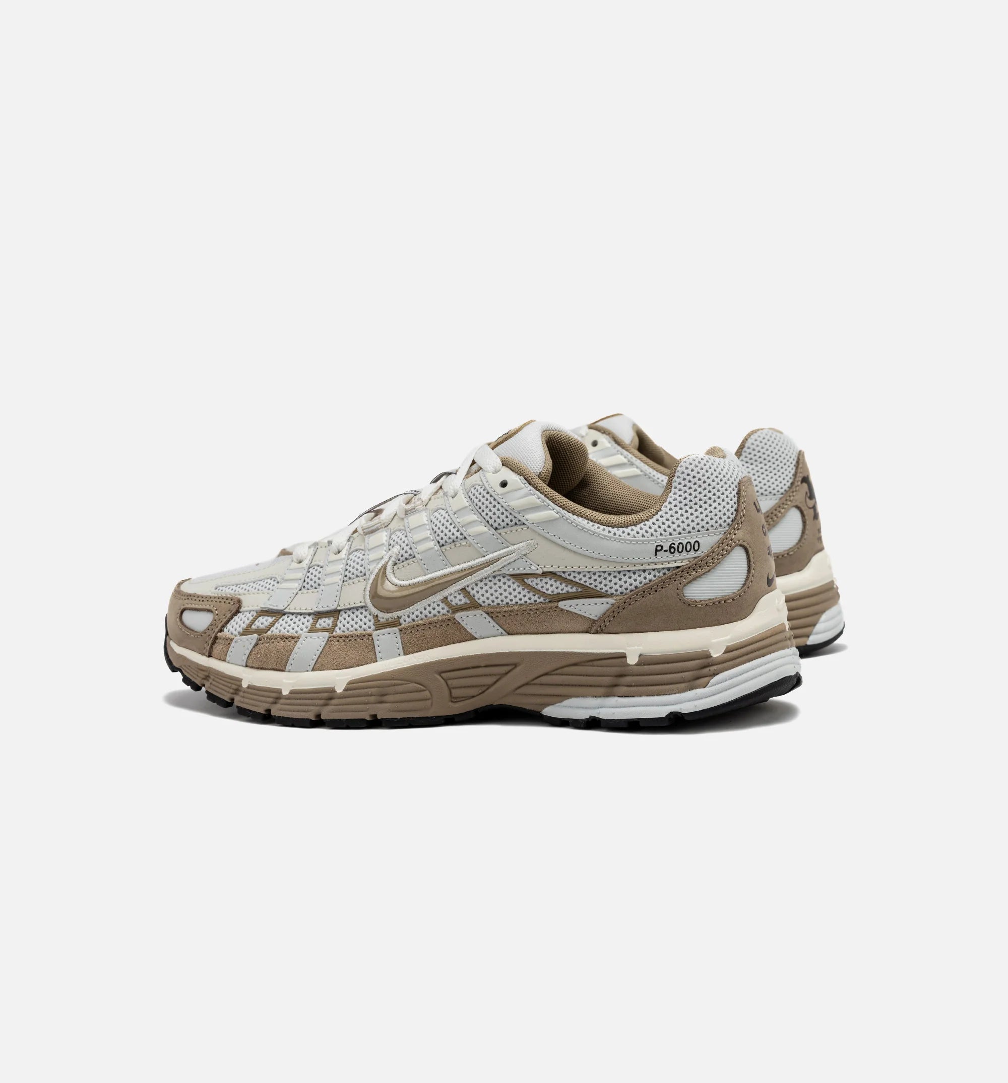 P 6000 PRM Khaki Mens Lifestyle Shoe Khaki White