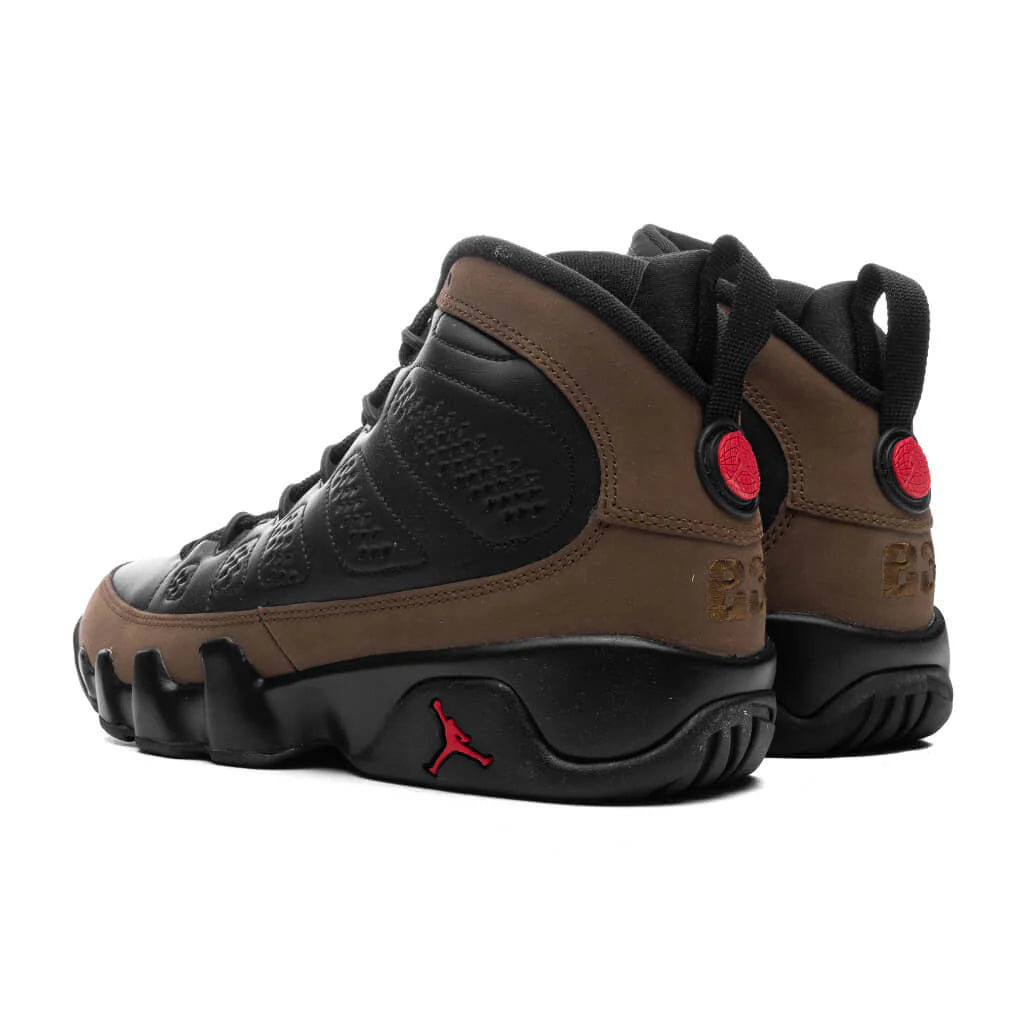 Air Jordan 9 Retro GS Black True Red Light Olive