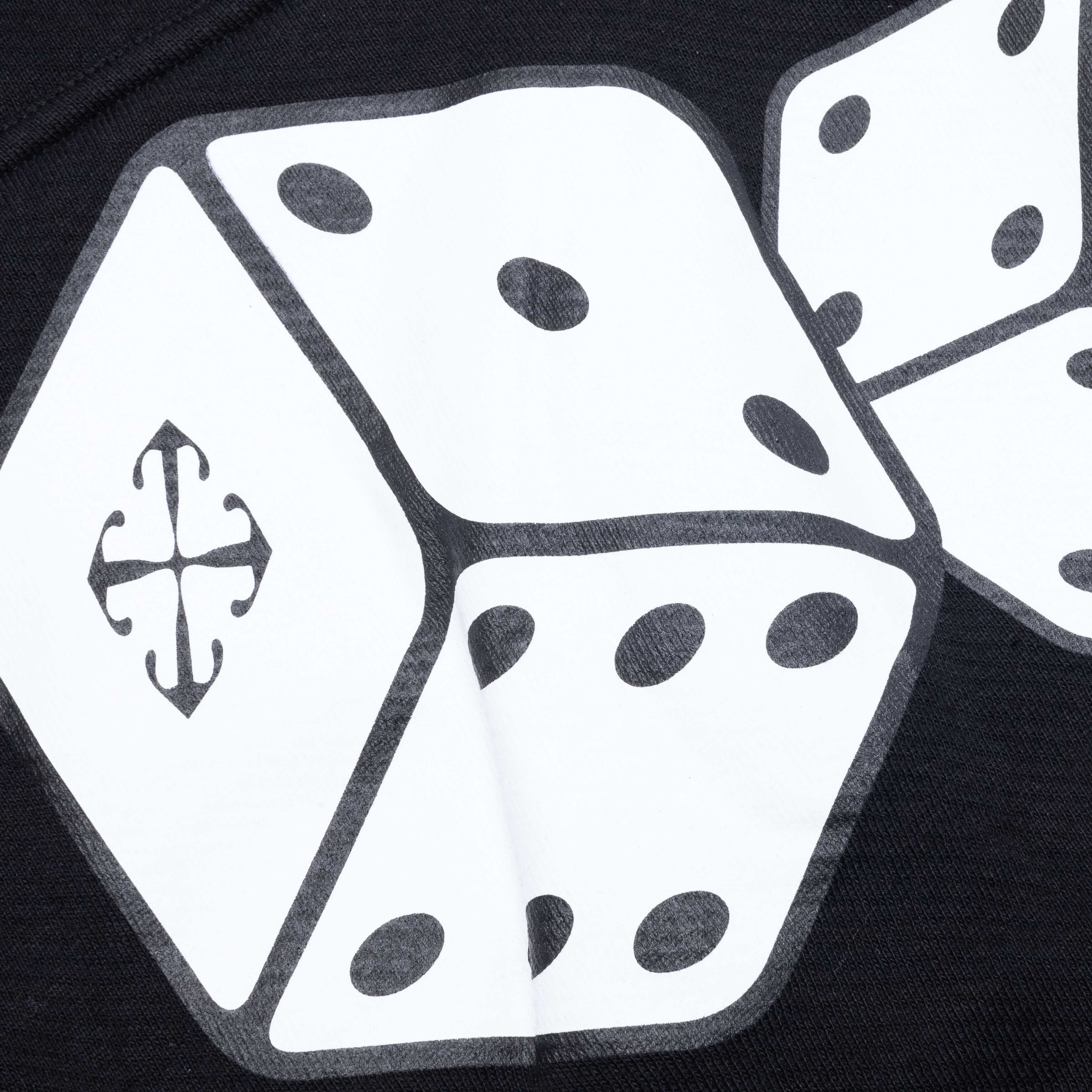Dices Skate Hoodie Black White