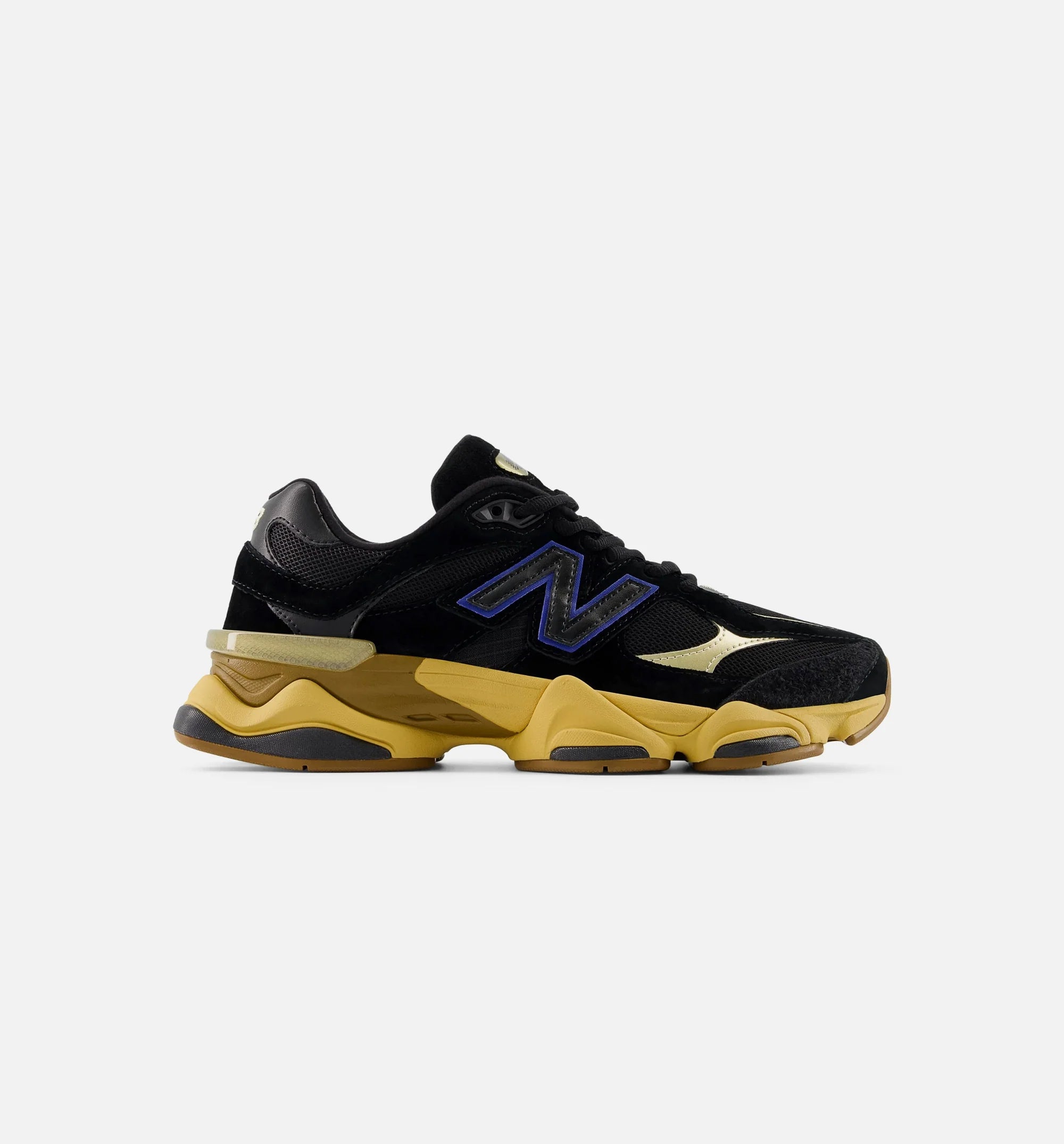 9060 Black Royal Gum Mens Lifestyle Shoe Black Gum Navy Blue