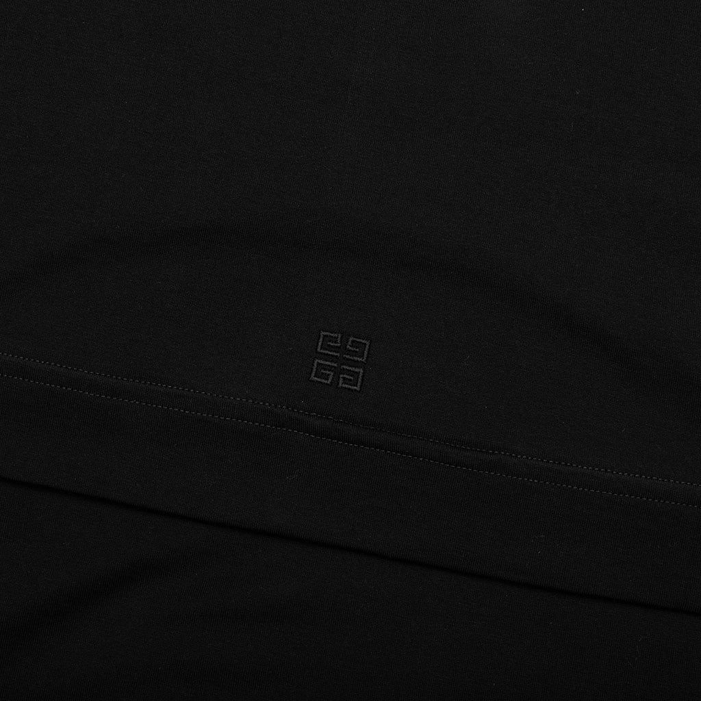 Embroidered Floral Logo Standard Black