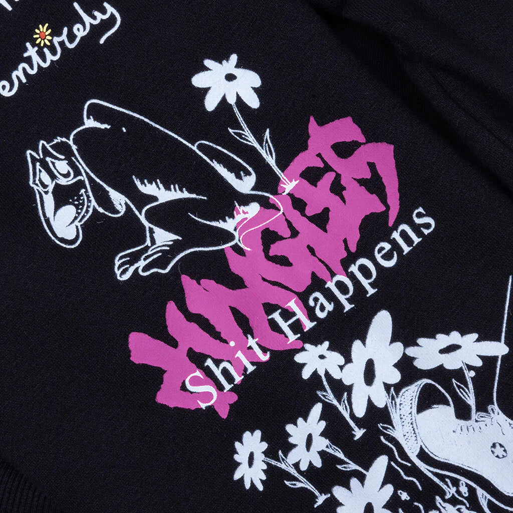 Winter 25 Test Print Hoodie Black