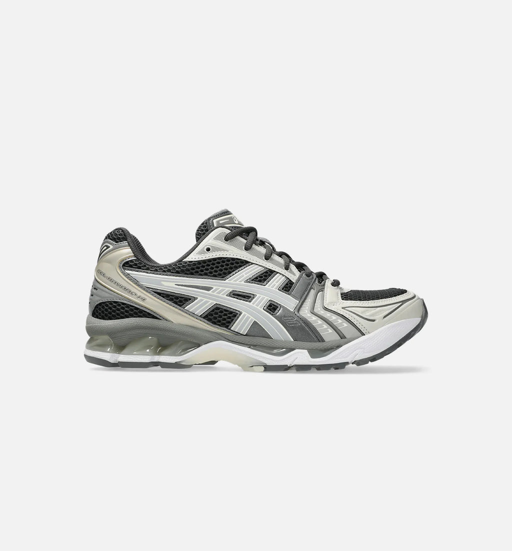 Gel Kayano 14 Mens Lifestyle Shoe Obsidian Grey Cement Grey