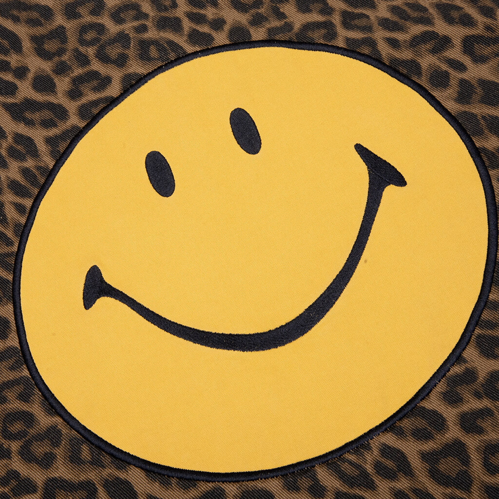 Smiley LA Work Jacket Leopard Print Brown