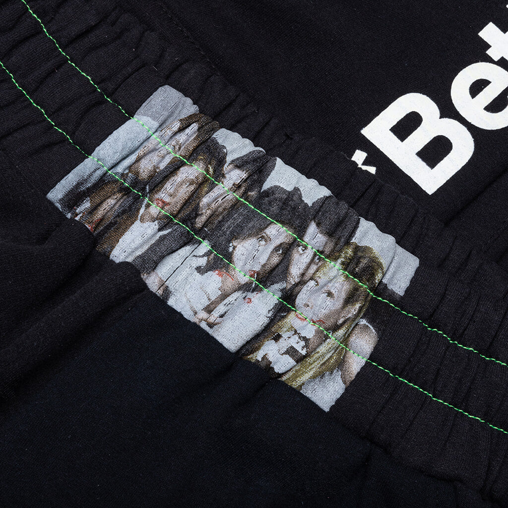 Black Remoir Reconstructed Sweatpant Black