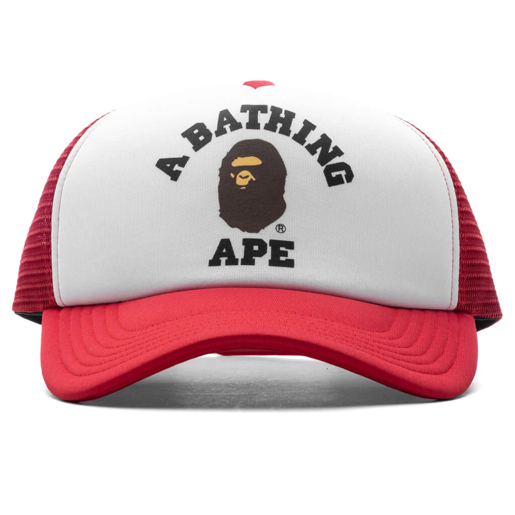 College Mesh Cap Red