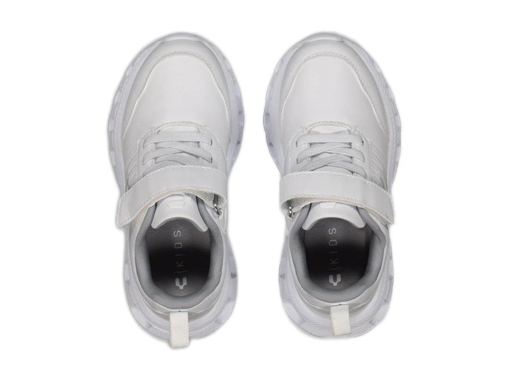 Tenis Charly Light Sport Blanco y Gris para Niño