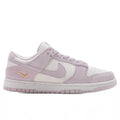 Womens Dunk Low SE Sail Pearl Pink White Metallic Gold