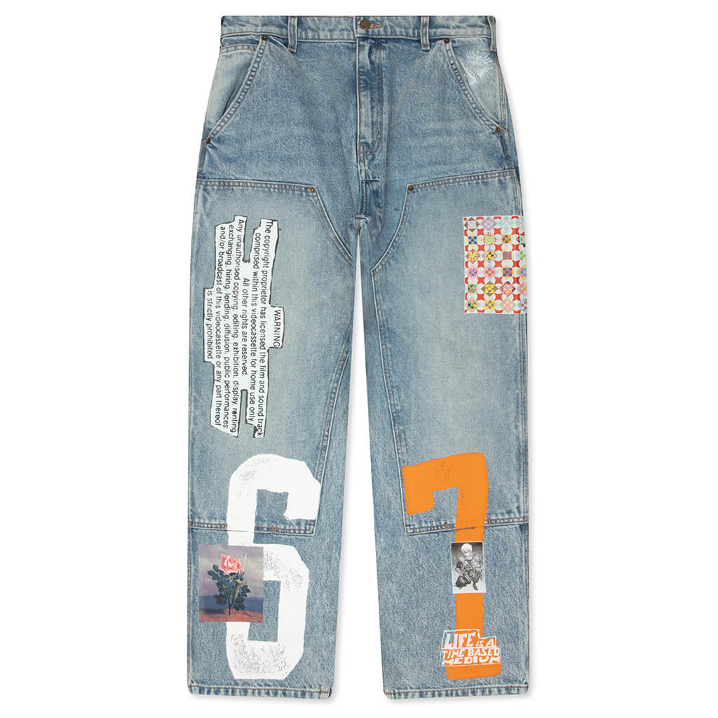 Nice Things Double Knee Jeans Blue