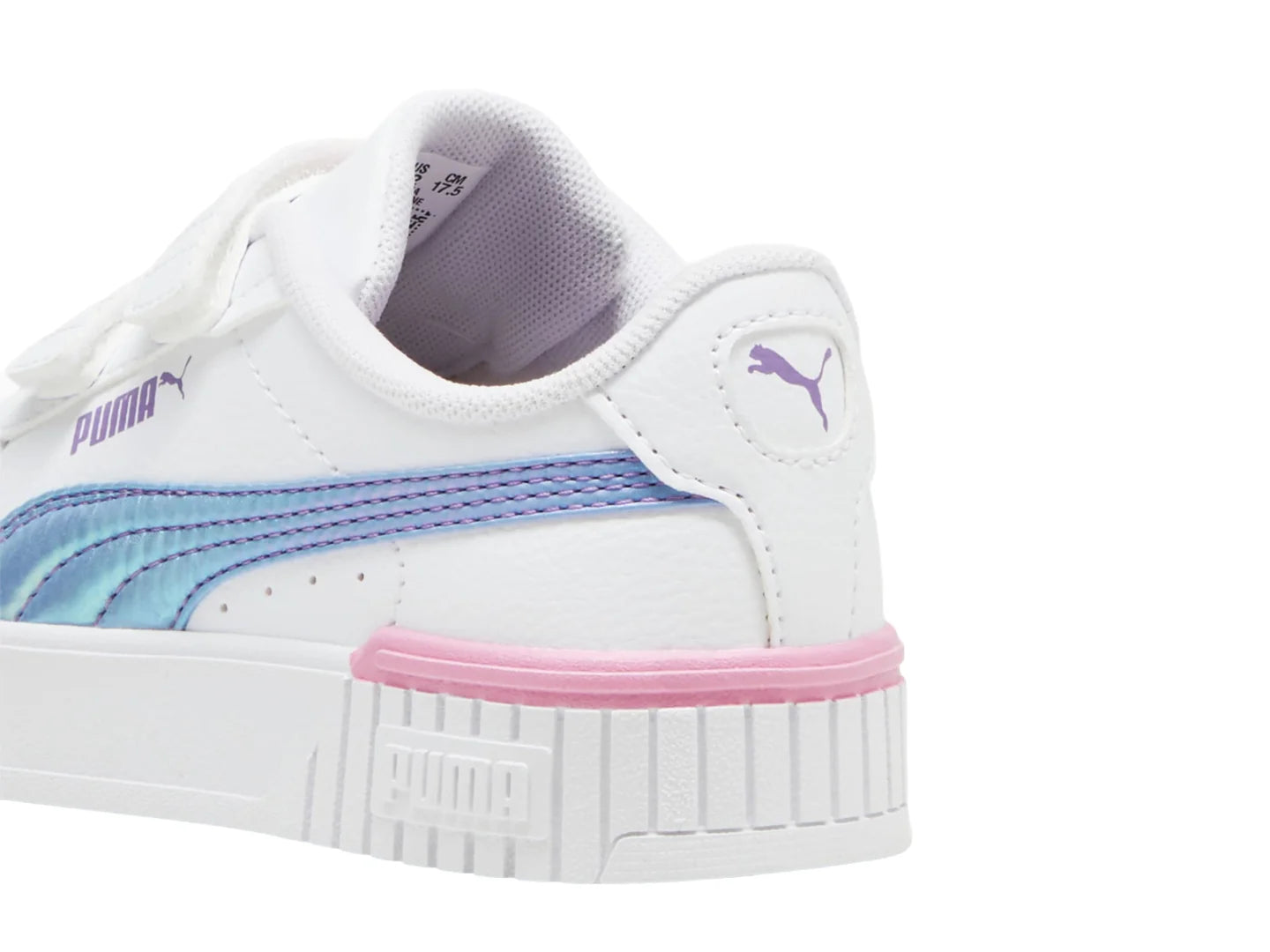 Tenis PUMA Carina 20 Bouncy Sky Blanco y Lavanda para Niña