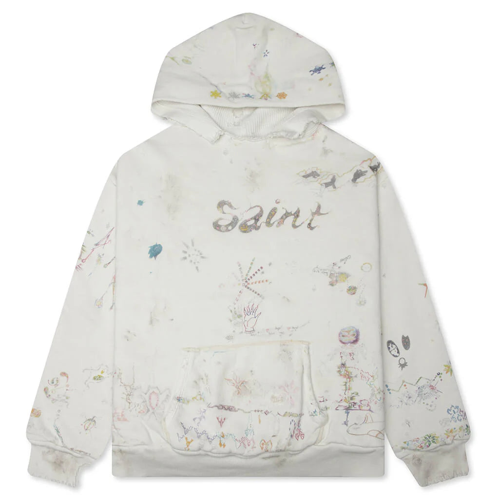 Saint M6 x COCO Double Face Hoodie White