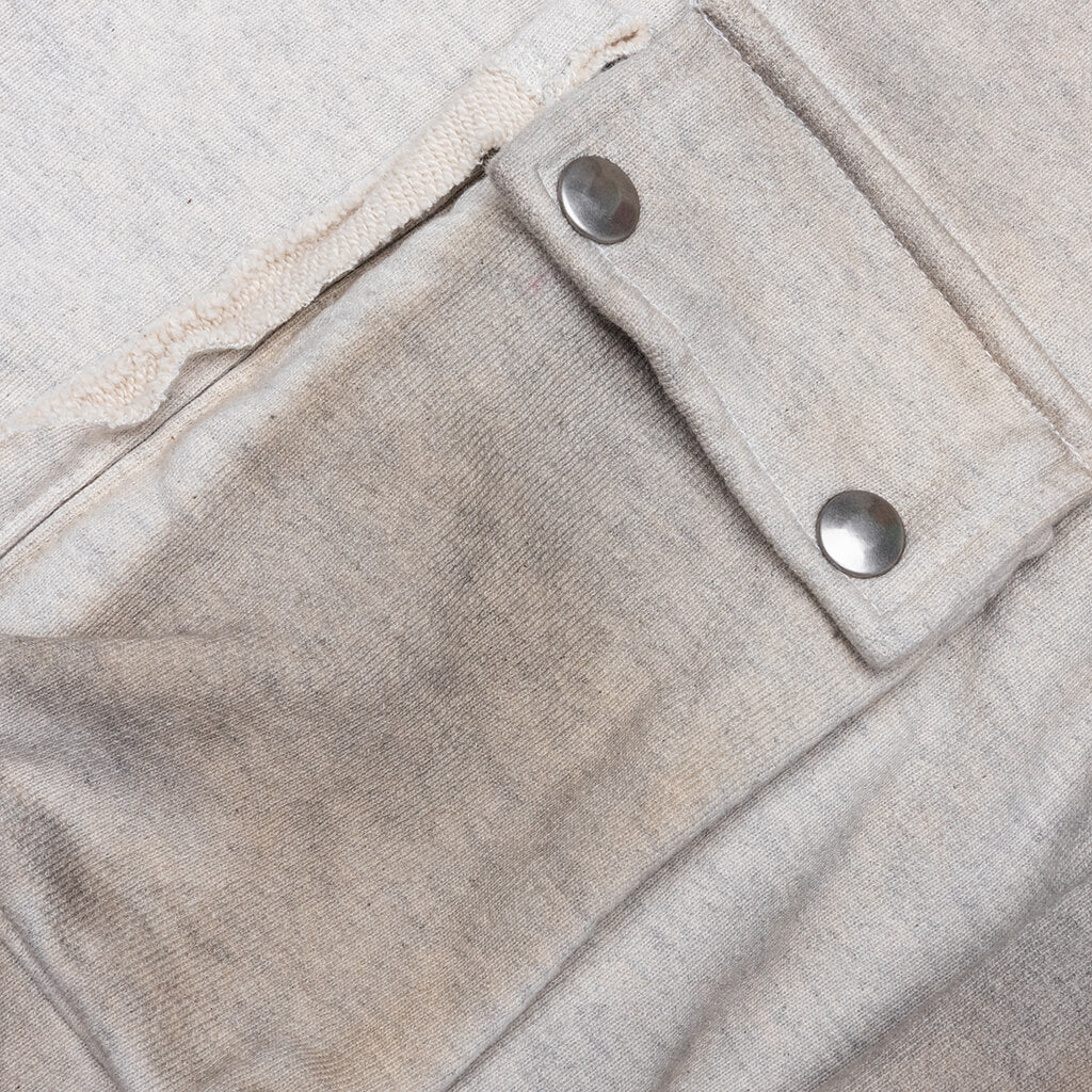 Satoshi Cargo Hoodie Dirty White