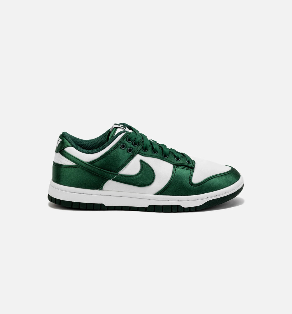 Dunk Low Satin Green Womens Lifestyle Shoe White Green Free Shipping