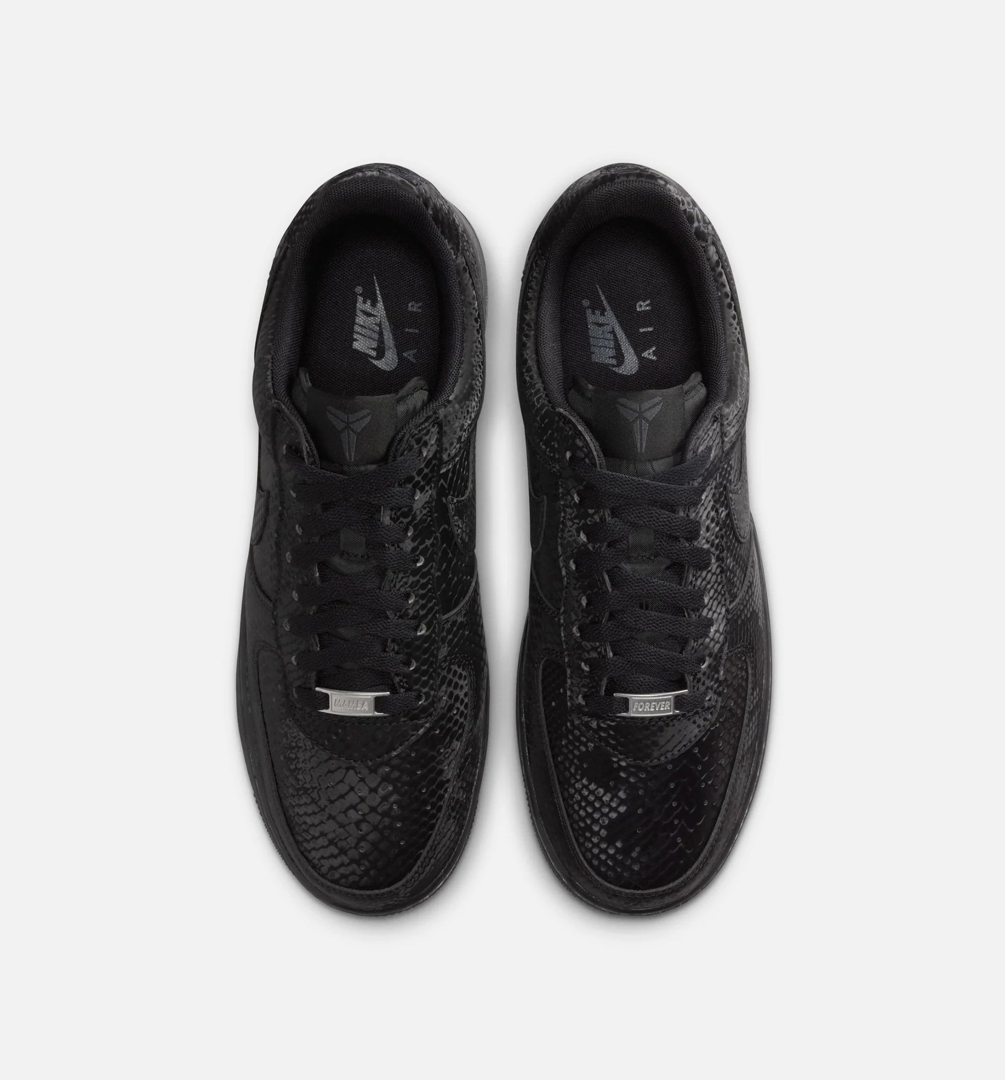 Kobe Air Force 1 Low Triple Black Mens Lifestyle Shoe Black Black