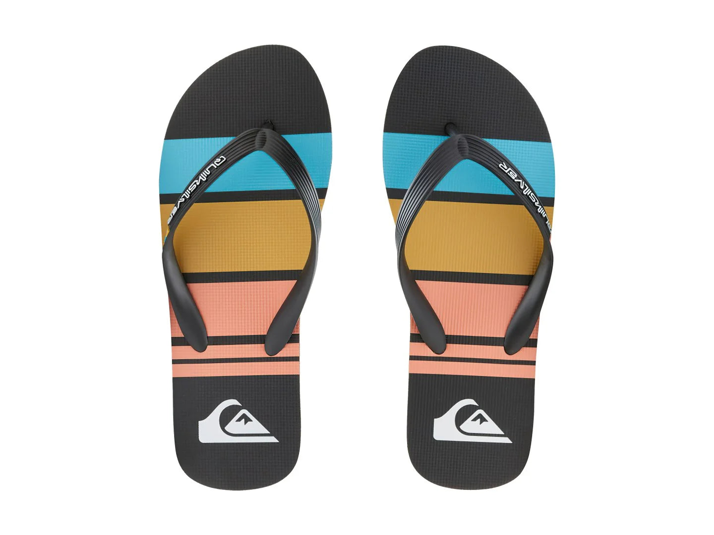 Sandalias Quiksilver Molokai Stripe Negro para Hombre