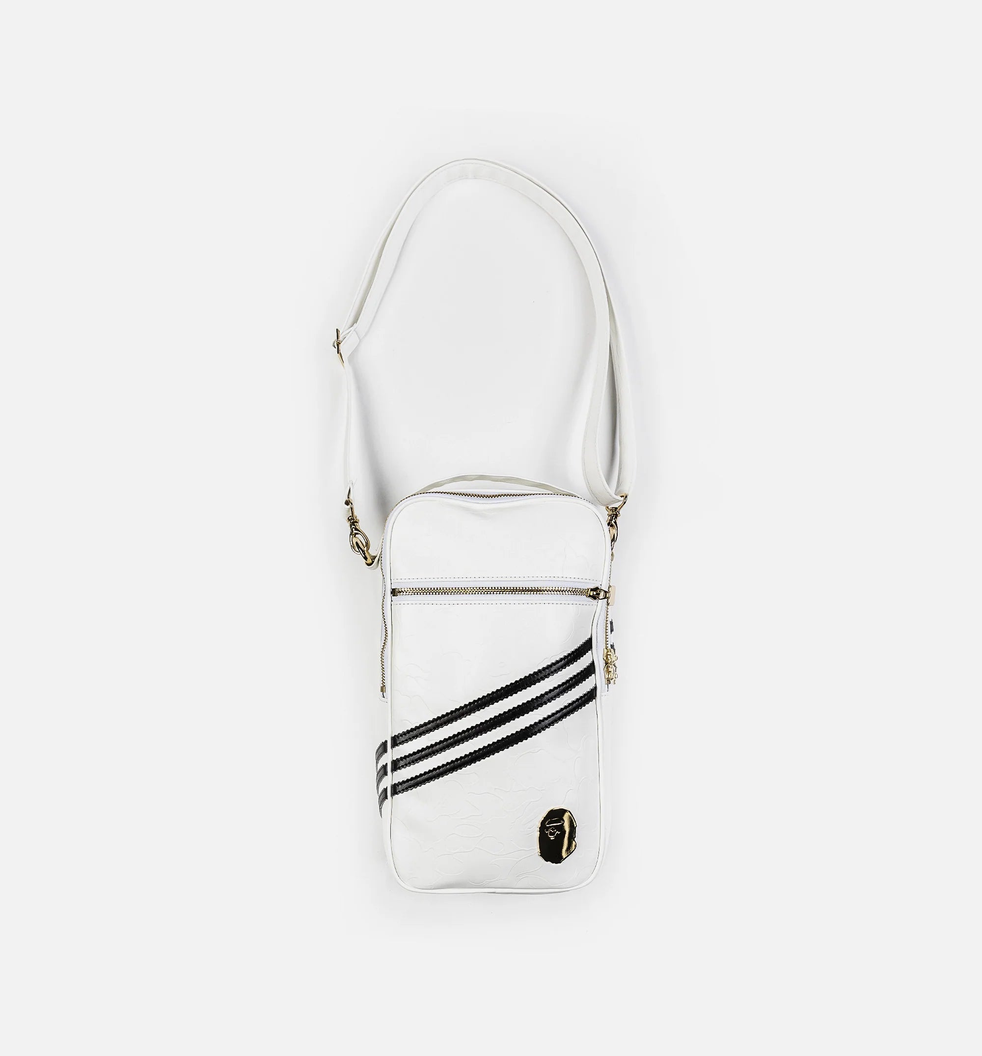 Bape x Adidas Big Sling Mens Bag White