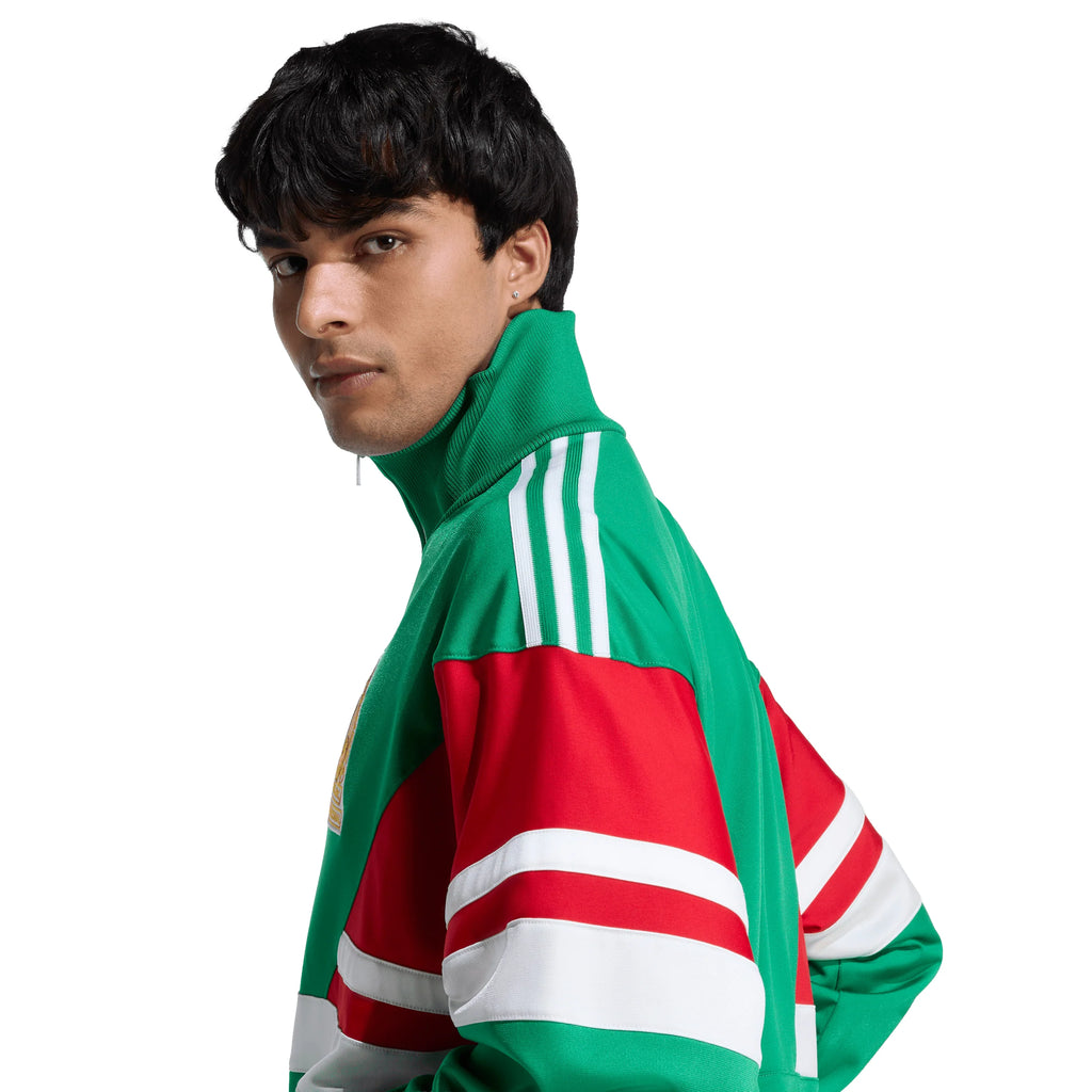 adidas Mexico Mens Soccer Track Top 1986 Green