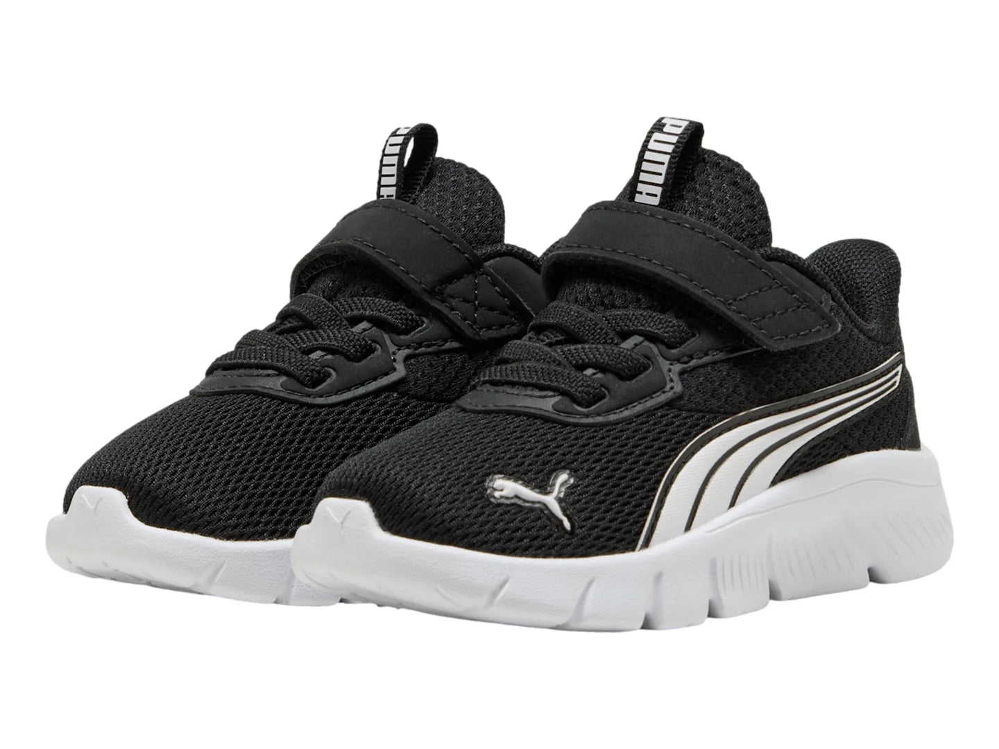 Tenis PUMA FlexFocus Modern AC Negro y Blanco para Niño