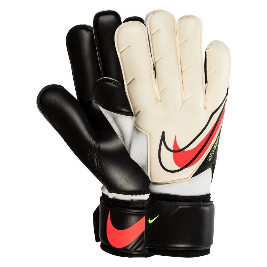 Nike Vapor Grip3 Goalkeeper Gloves White Black Bright Crimson