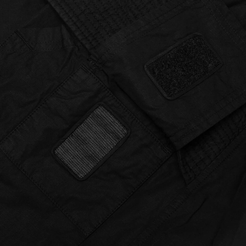 Creatch Wide Cargo Drawstring Pants Black