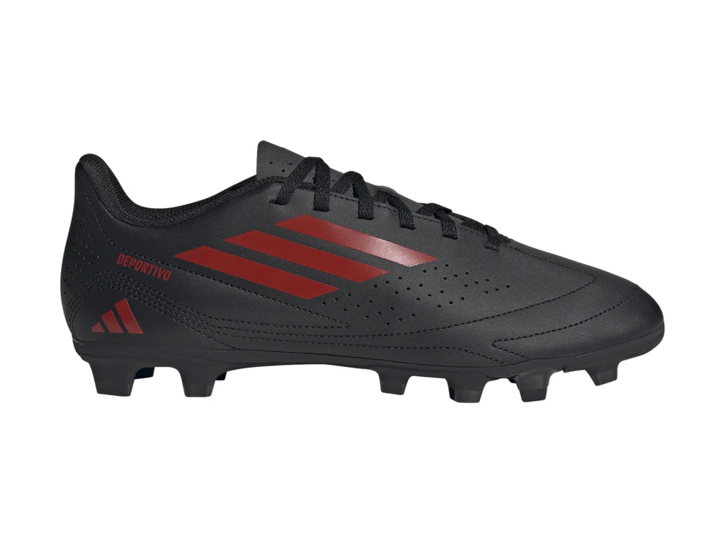 Tenis de Fútbol Adidas Deportivo III Negro y Rojo para Hombre