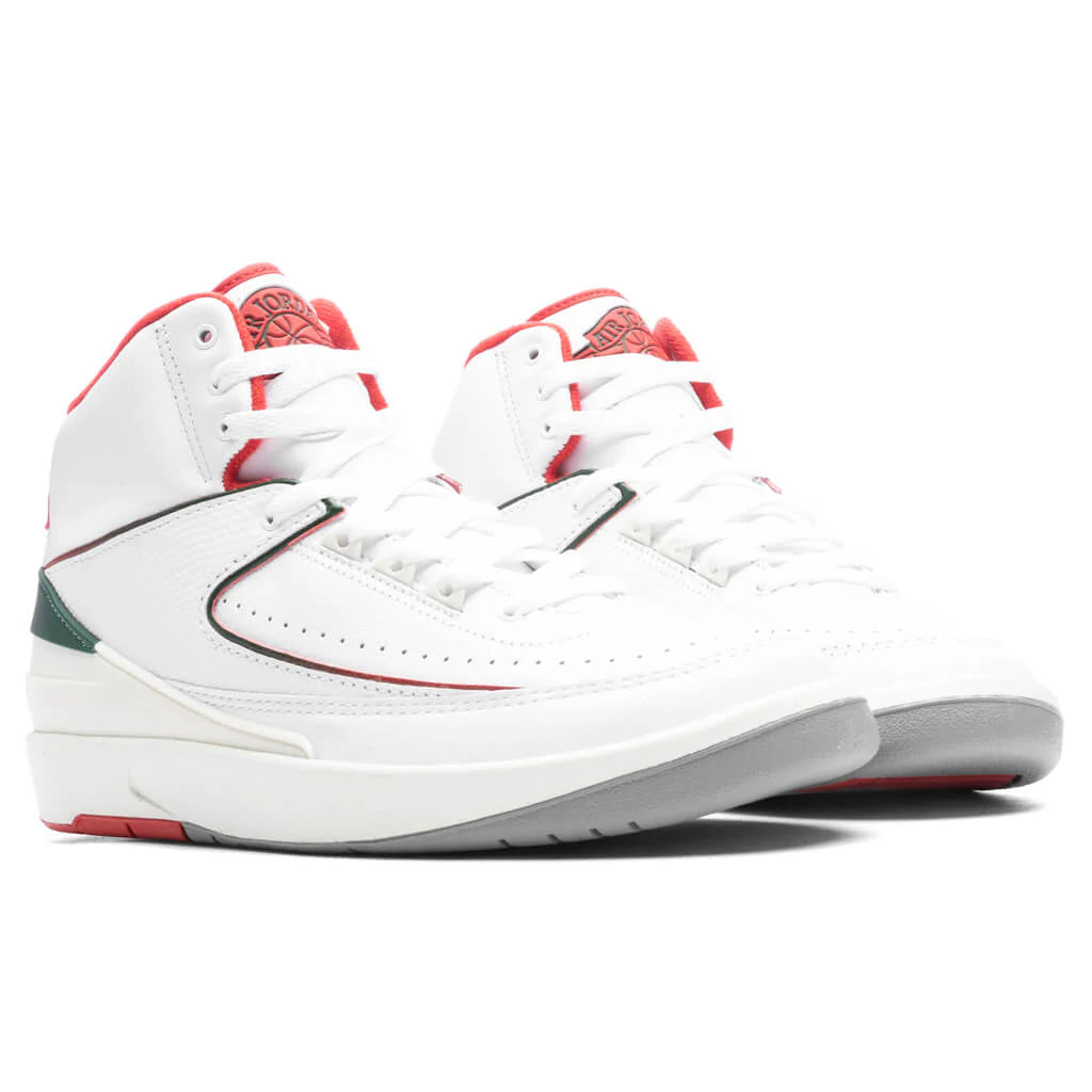 Air Jordan 2 Retro Italy White Fire Red