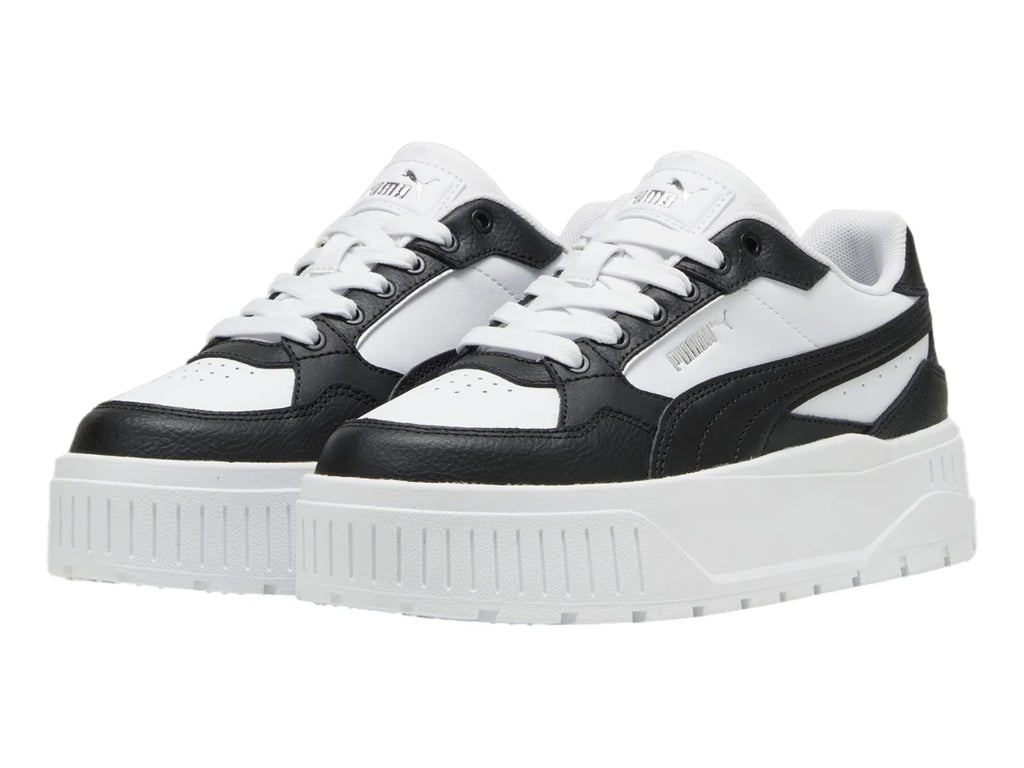 Tenis PUMA Carmen II L Blanco Negro y Plata para Mujer