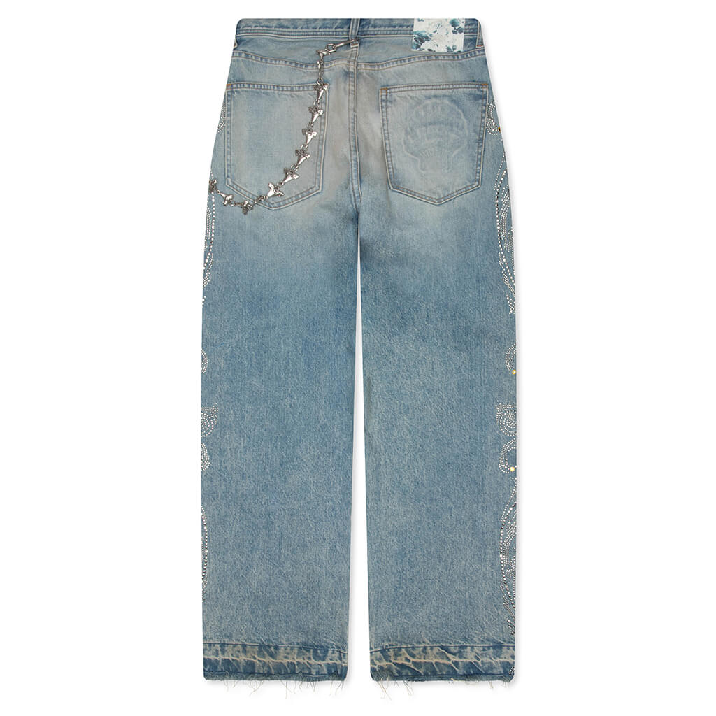 Denim with Chain Jean Medium Blue