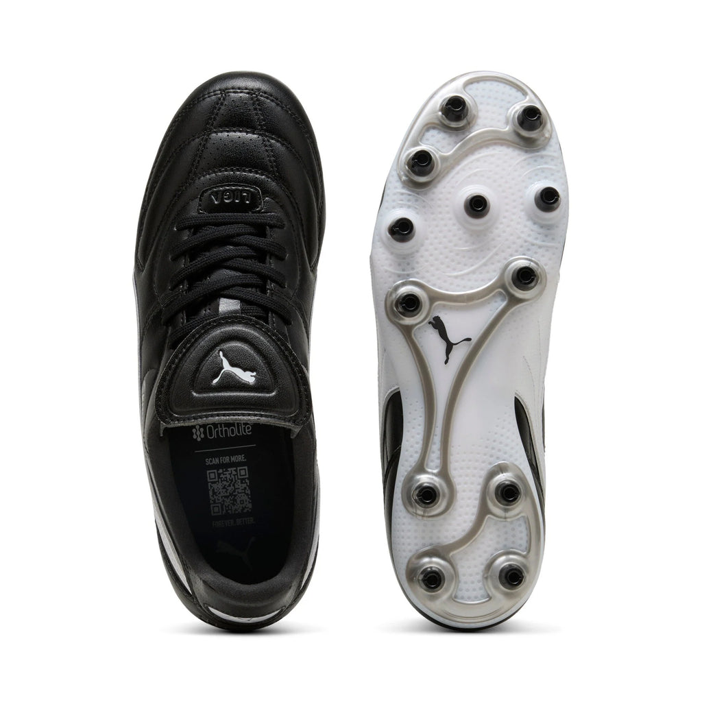 PUMA King Liga FG AG Firm Multi Ground Soccer Cleats Black White