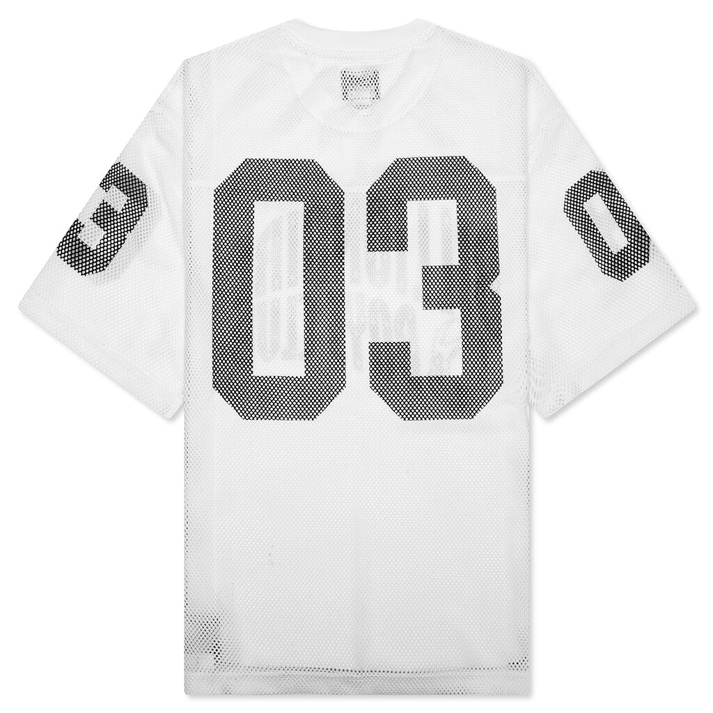 Cropped Varsity Jersey White