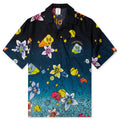Collage DIcones Graphiques S S Silk Shirt Multicolour