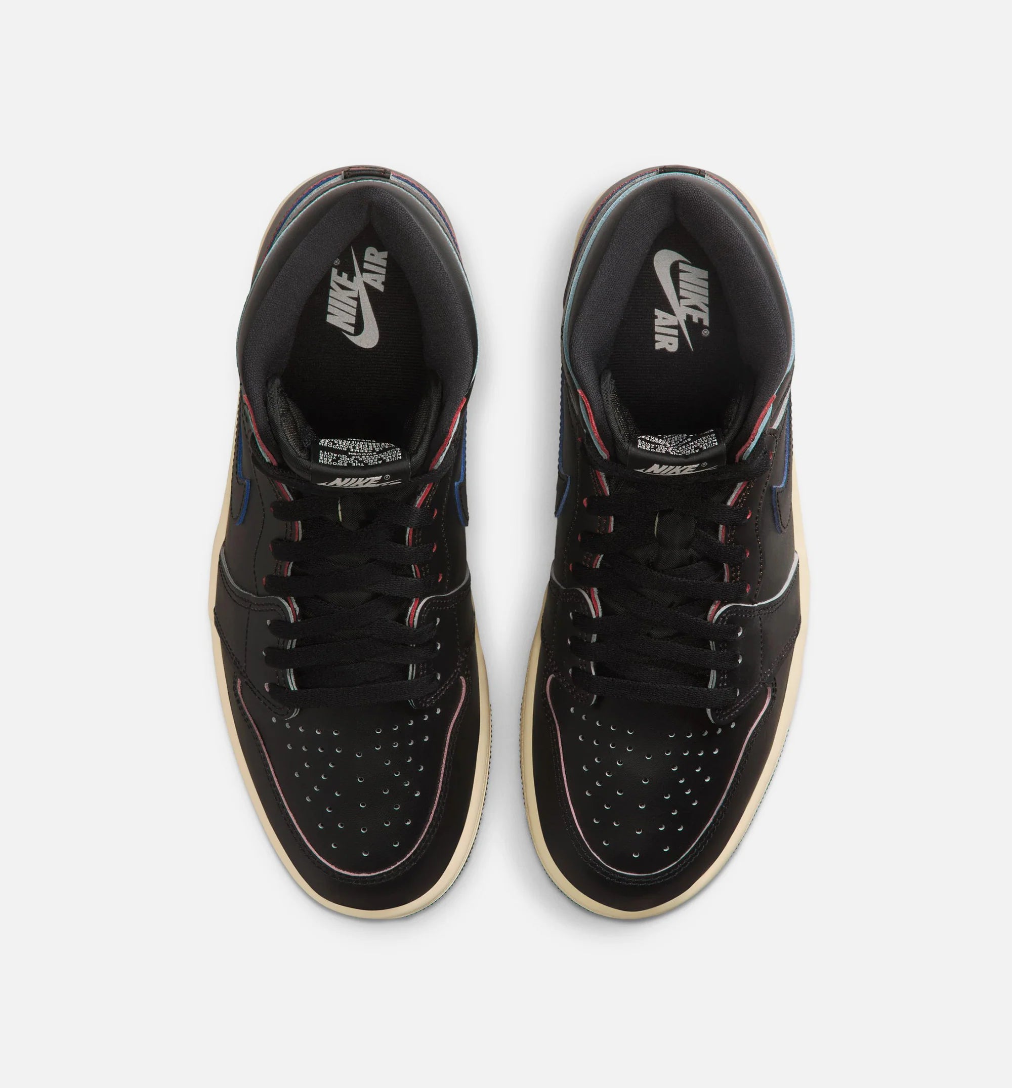 Air Jordan 1 Retro High OG Black and Muslin Mens Lifestyle Shoe Black Black Muslin