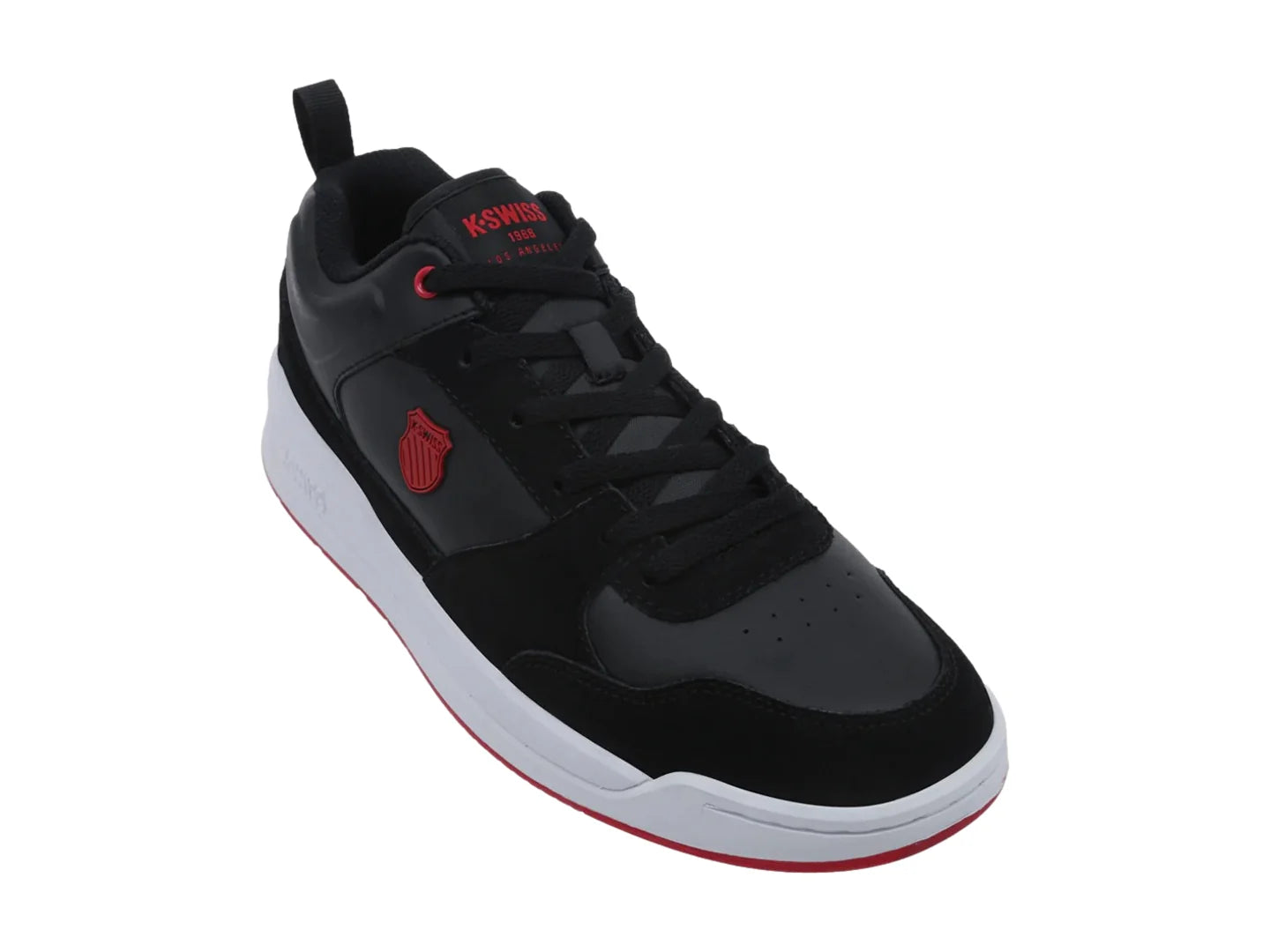 Tenis K Swiss Burton Negro con Rojo para Hombre