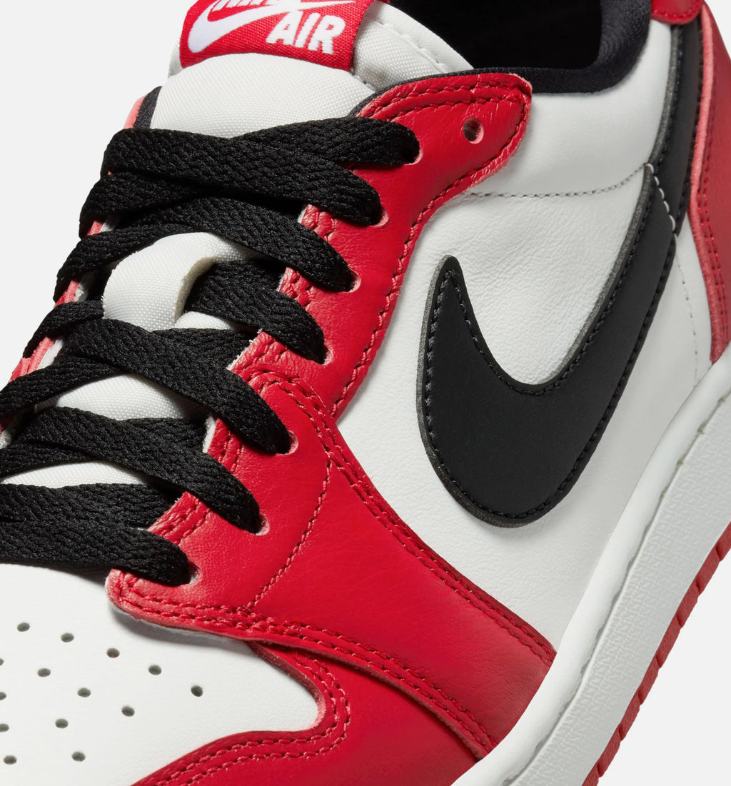 Air Jordan 1 Retro Low OG Chicago Mens Lifestyle Shoe Varsity Red Black Summit White