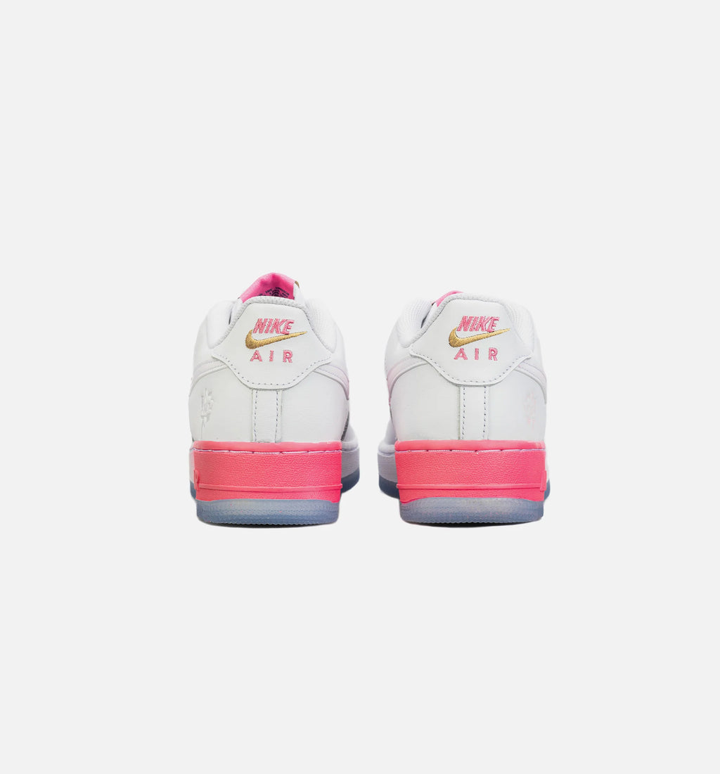 Air Force 1 Low Lotus Flower Grade School Lifestyle Shoe White Pink