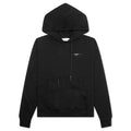 Logo Slim Hoodie Black White