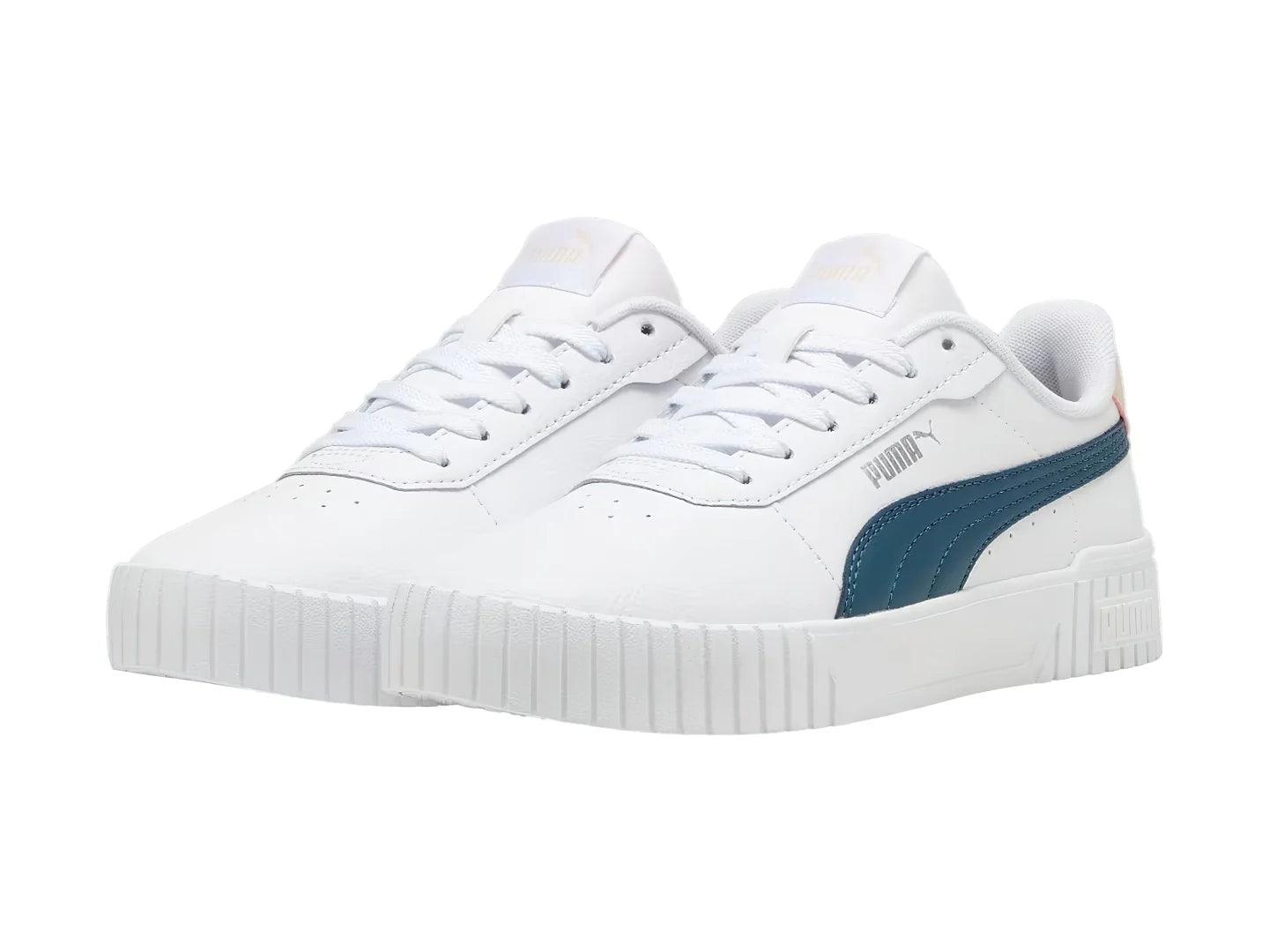 Tenis PUMA Carina 20 Blanco y Rosa para Mujer
