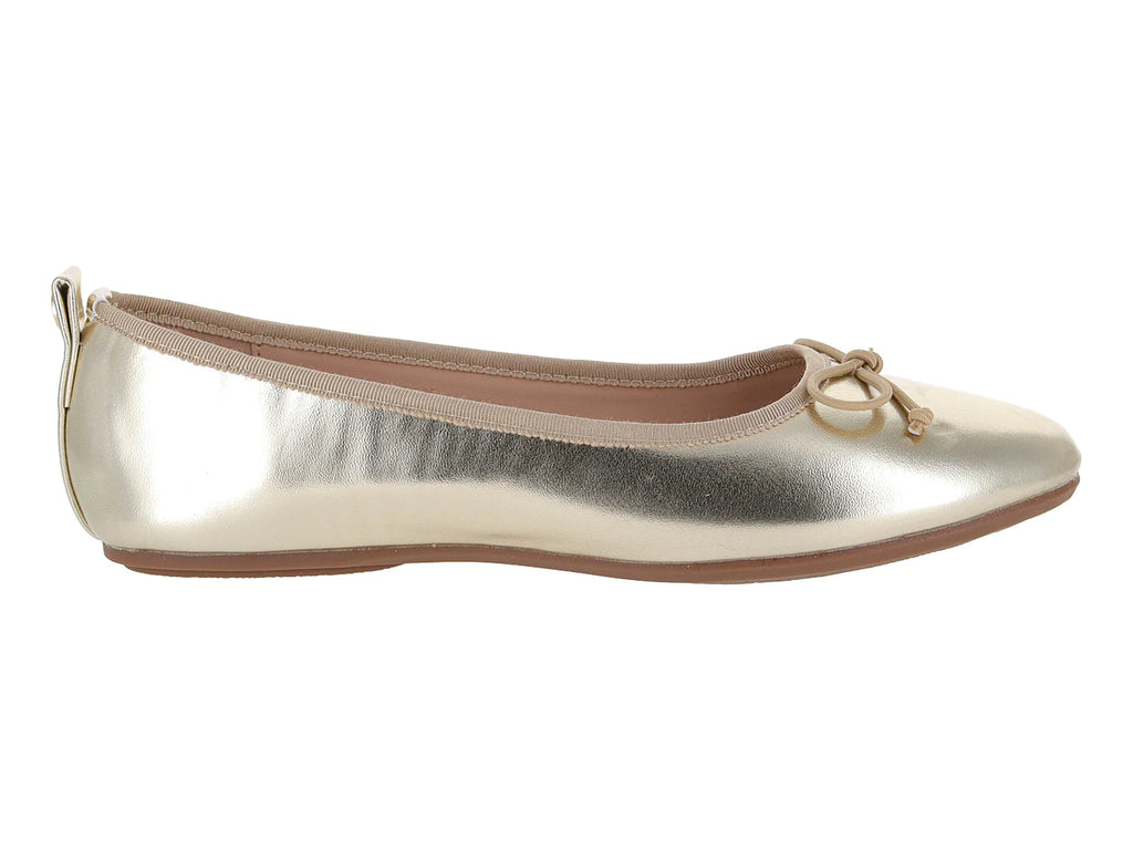 Zapatos Planos Ballerina ROZE Color Dorado para Mujer