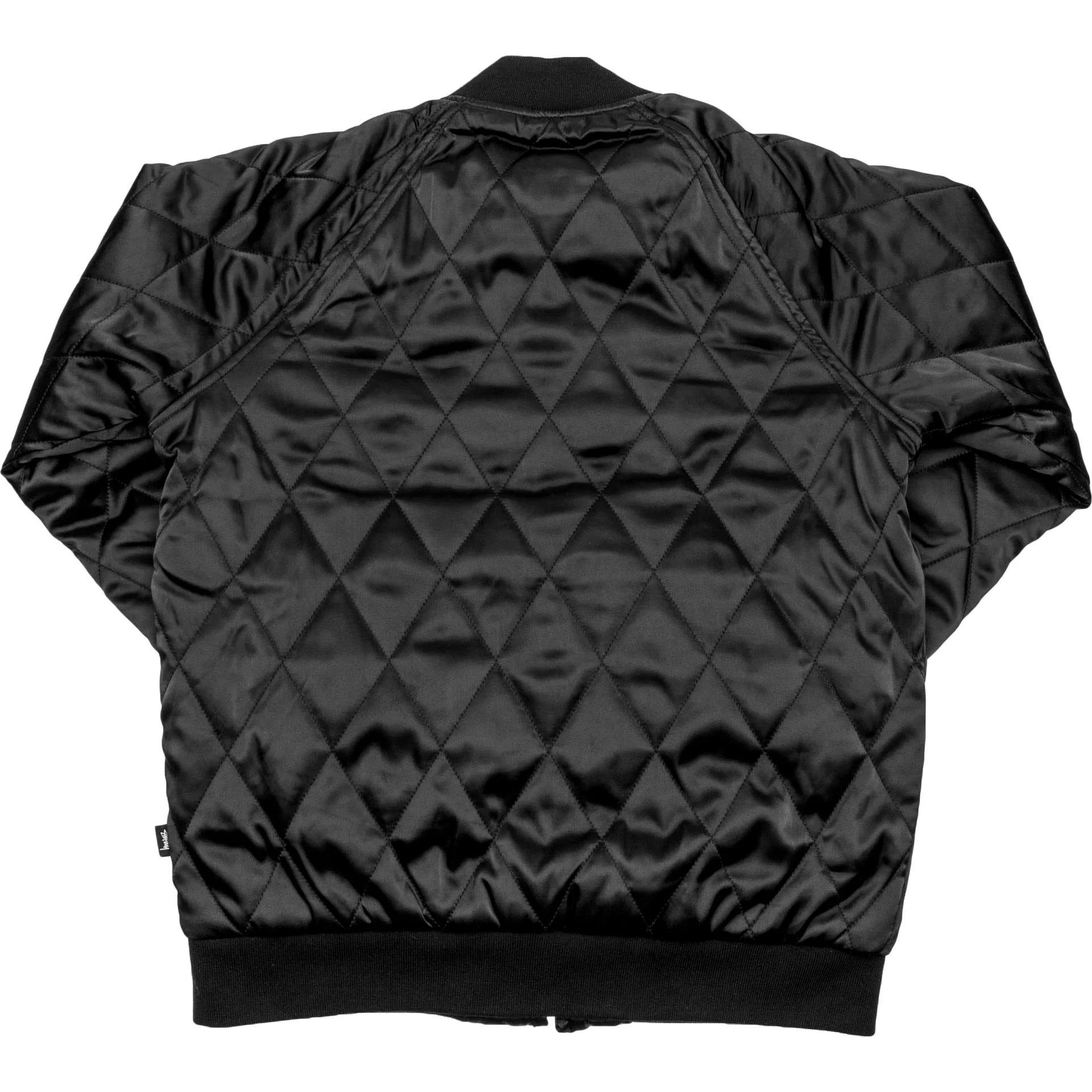 Satin Palm Mens Jacket Black
