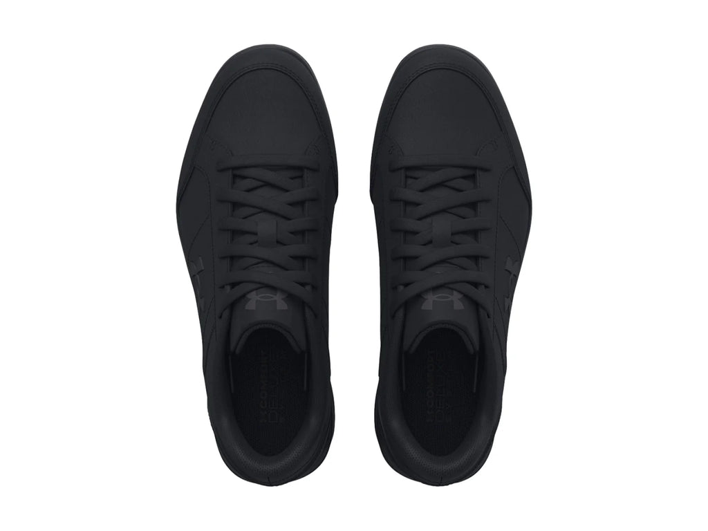 Tenis Under Armour GS Official Lthr Negros para Niño