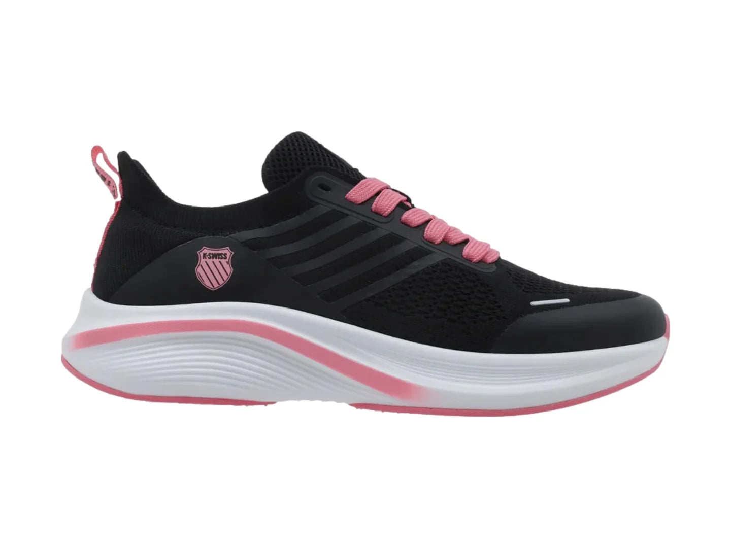 Tenis K SWISS Geisser Negro con Rosa para Mujer