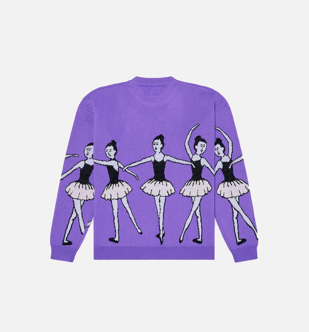 Ballet Jumper Mens Crewneck Purple
