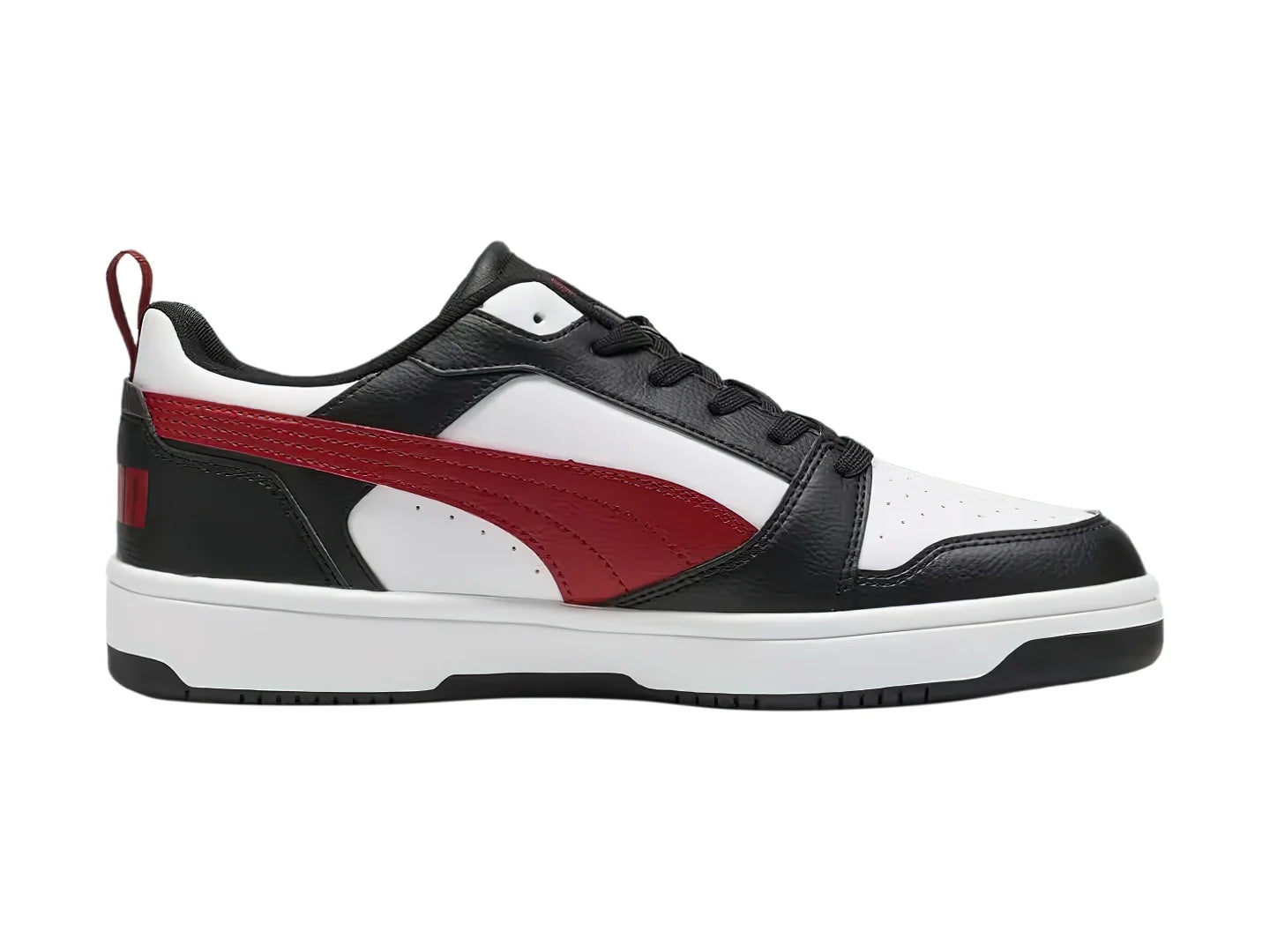 Tenis PUMA Rebound V6 Low Blanco con Rojo para Hombre