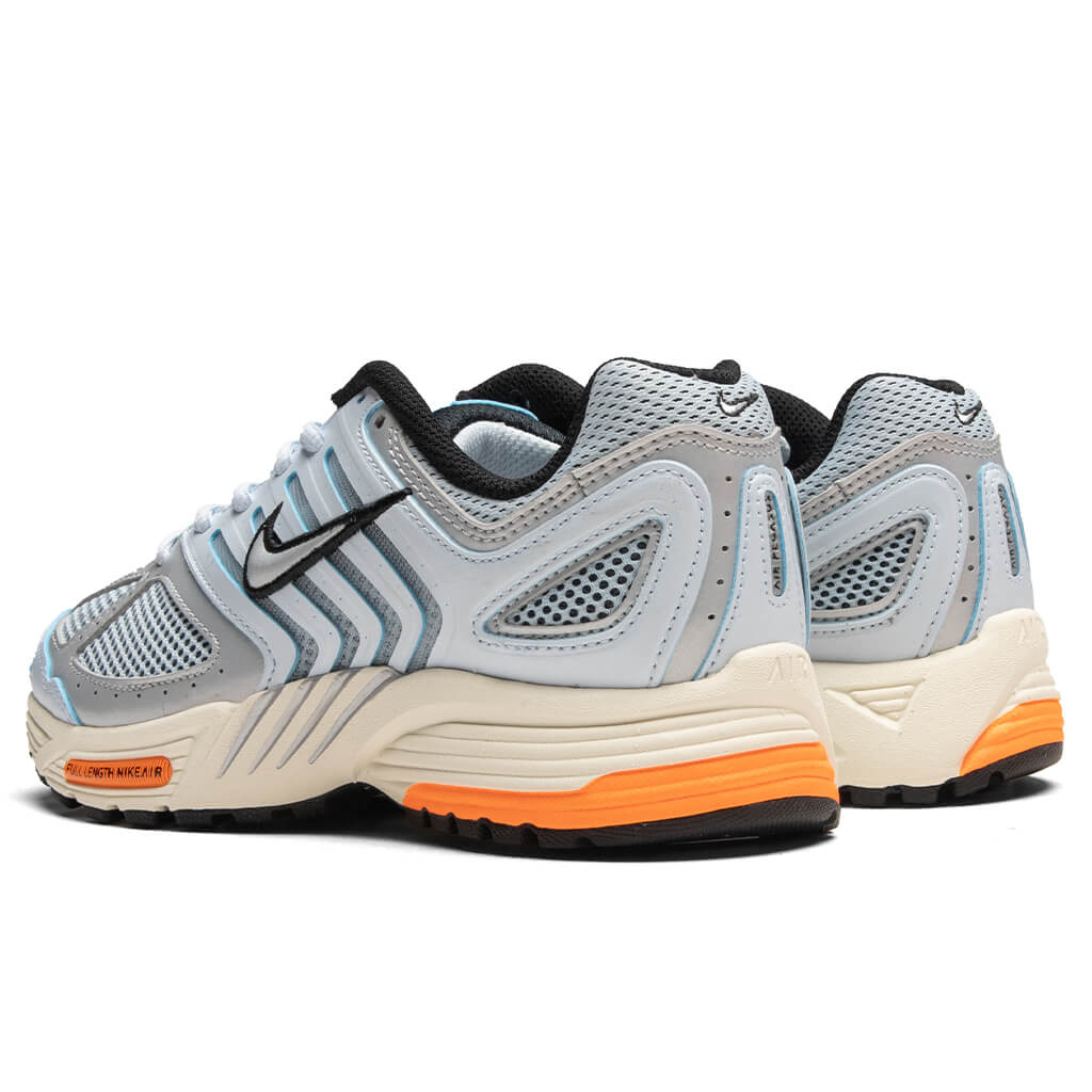 Womens Air Pegasus 2005 Blue Tint Metallic Platinum Total Orange