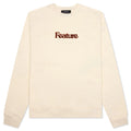 Academy Crewneck Cannoli Cream Gold Flame