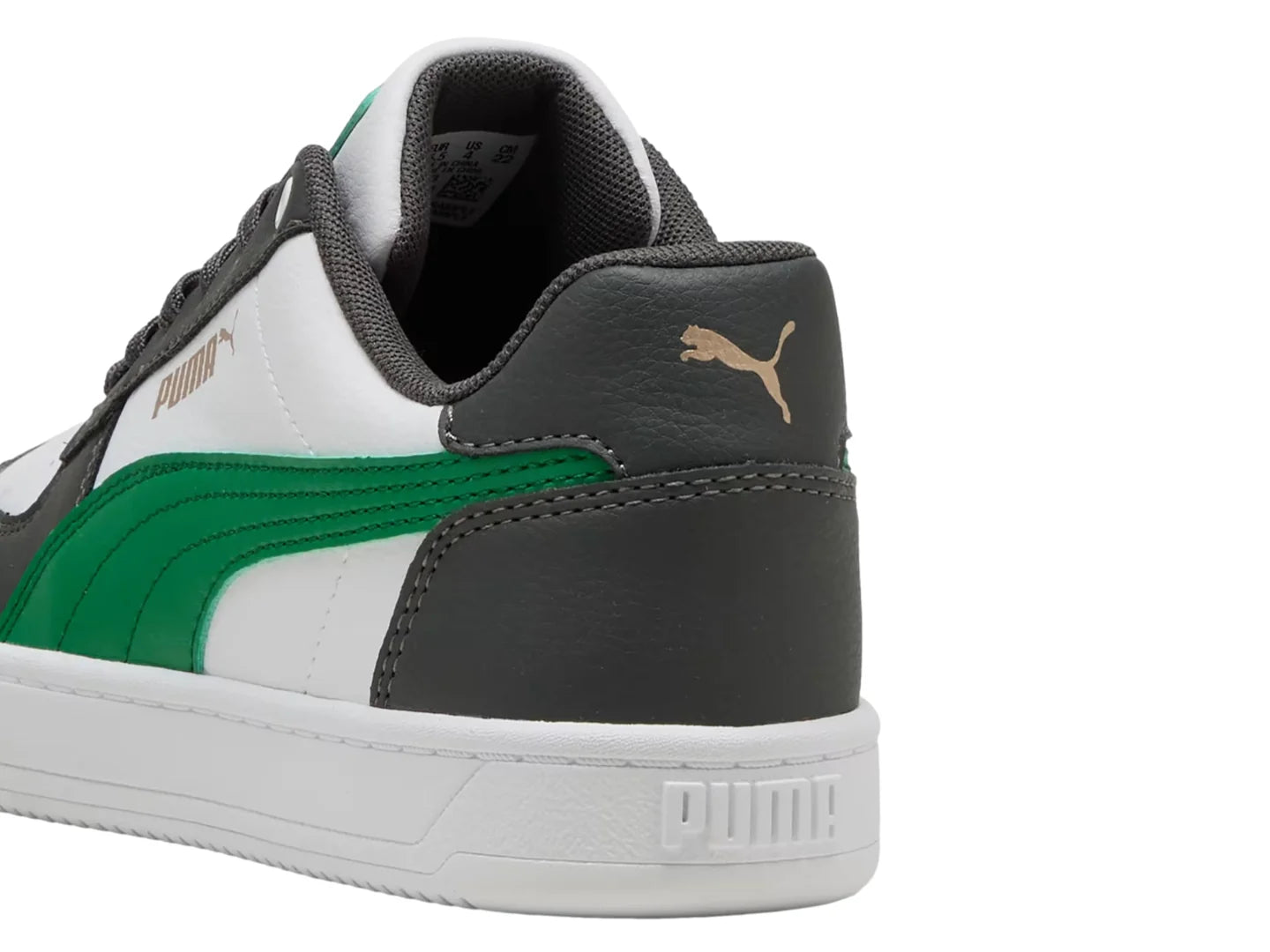 Tenis PUMA Caven 20 Gris y Verde para Niño